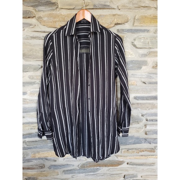 Isabel Marant Striped Buttoned Shirt, Long Size 34 - Picture 1 of 7